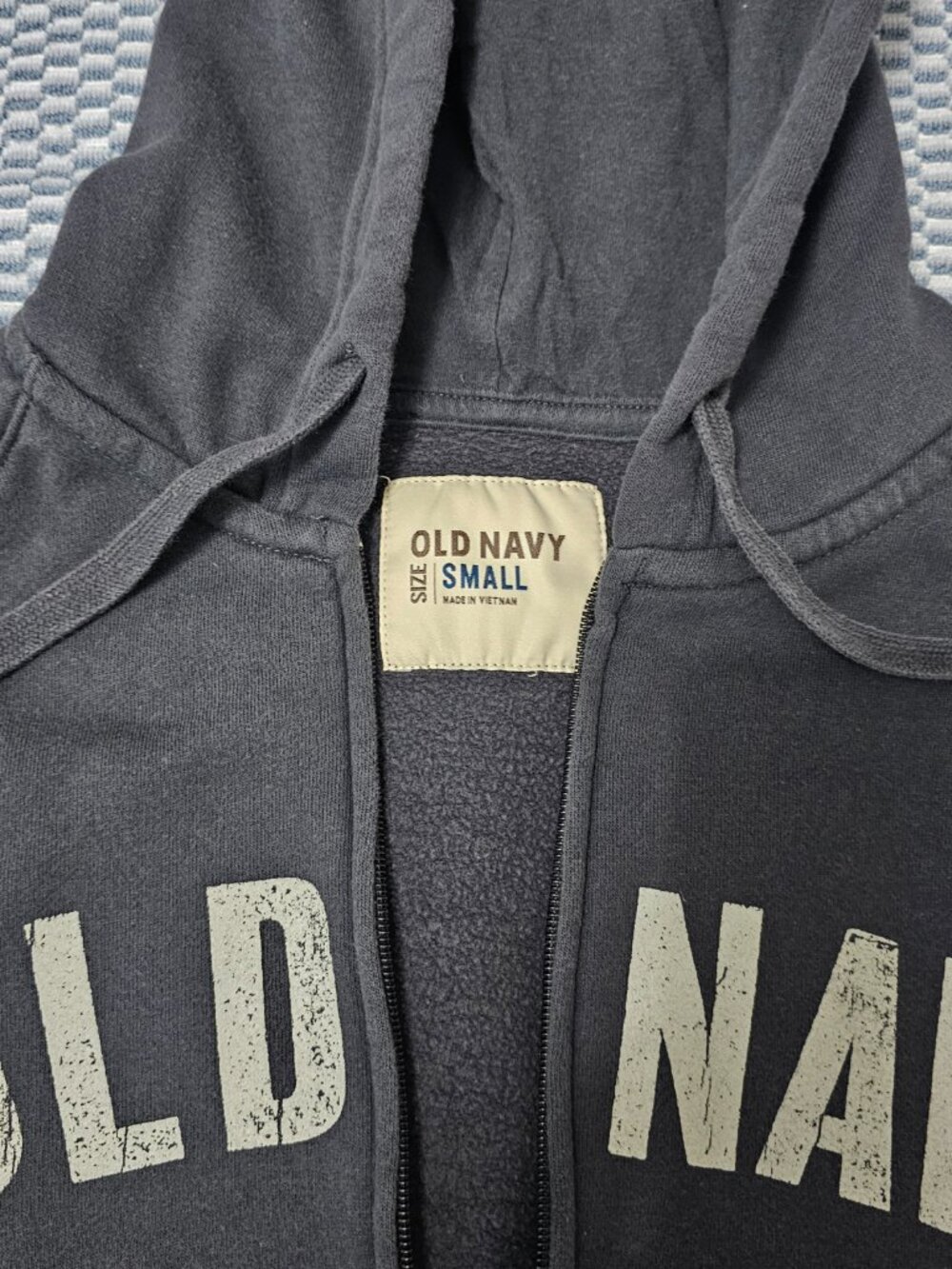 Old Navy Gray Full Zip Women's Hoodie Sweatshirt- Size Small - Picture 4 of 7